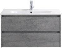 Тумба с раковиной BelBagno KRAFT-800-2C-SO-CG Cemento Grigio