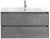 Тумба с раковиной BelBagno KRAFT-800-2C-SO-CG Cemento Grigio 