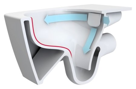 Унитаз подвесной VitrA Metropole 7672B003-1686 с емкостью для чистящей жидкости 