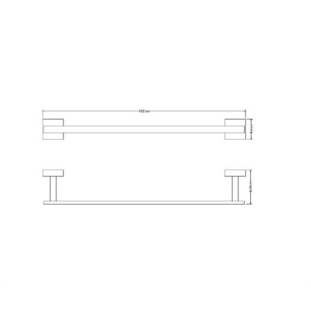 Полотенцедержатель Omnires Lift 8124ACR хром 