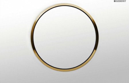 Кнопка смыва Geberit Sigma 10 115.758.KK.5 белый / золото 