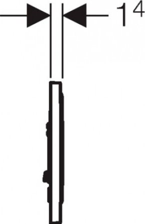 Кнопка смыва Geberit Sigma 10 115.758.KK.5 белый / золото 