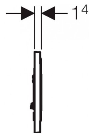 Кнопка смыва Geberit Sigma 10 115.758.KK.5 белый / золото 