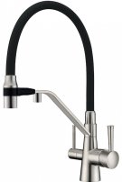 Смеситель кухонной мойки Zorg ZR 356 YF-Nickel никель