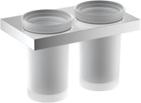 Стакан для ванной комнаты двойной Timo Petruma 15234/00, хром