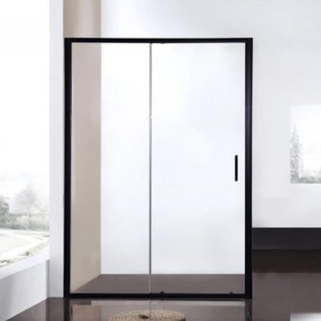 Душевая дверь в нишу Bravat Blackline 120х200 см. раздвижная 