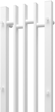 Полотенцесушитель электрический Point Фрея PN20738W П2 180x800 диммер слева, белый 