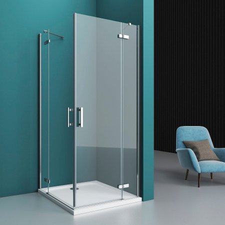 Душевой уголок BelBagno Kraft 120х90 KRAFT-AH-22-120/90-C-Cr-R профиль Хром стекло прозрачное 