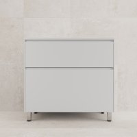 Тумба напольная "ЛИМА 90" эмаль, под раковину LINE 90, 2 ящ., PLUS, белый матовый