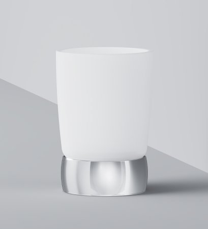 Стакан для зубных щеток AM.PM Sensation A3031300 хром/матовое стекло 