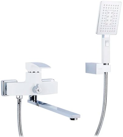 Смеситель для ванны Gappo G07 G2207-7 универсальный Белый Хром 