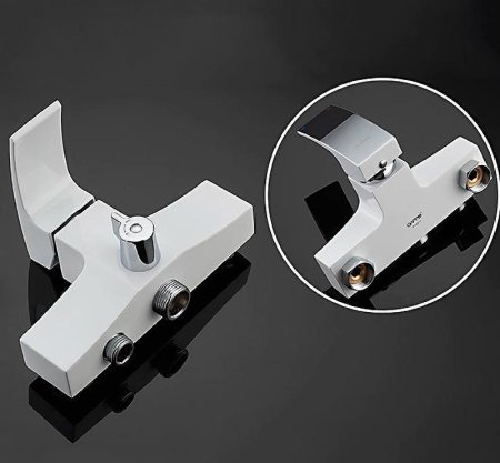 Смеситель для ванны Gappo G07 G2207-7 универсальный Белый Хром 