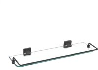 Полка стеклянная Rose RG1519H, черный