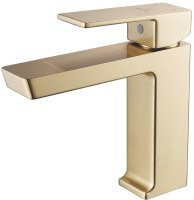 Смеситель для раковины Rose R1801G-1, золотой сатин