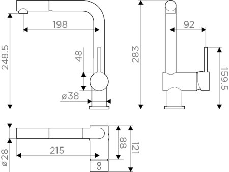 Смеситель для кухонной мойки Omoikiri Tanigawa-S C 