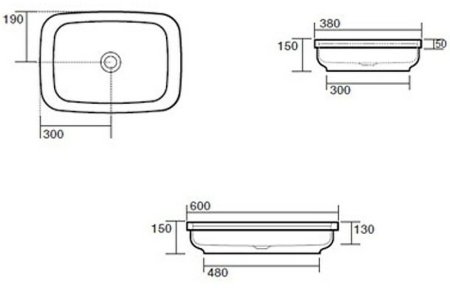 Раковина Kerasan Tribeca 60 514331 Черная матовая 