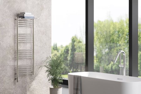 Полотенцесушитель электрический Сунержа Богема 3.0 120х40 R с 1 полкой 