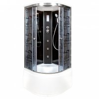 Душевая кабина Deto BМ4590 с гидромассажем и электрикой BLACK