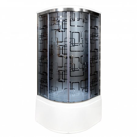 Душевая кабина Deto BМ4590 с гидромассажем и электрикой BLACK 