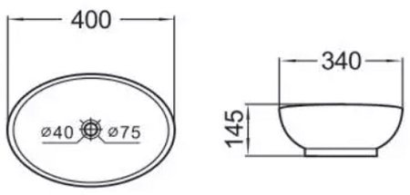 Раковина-чаша Comforty 40 T-K60 00003126683 Белая 