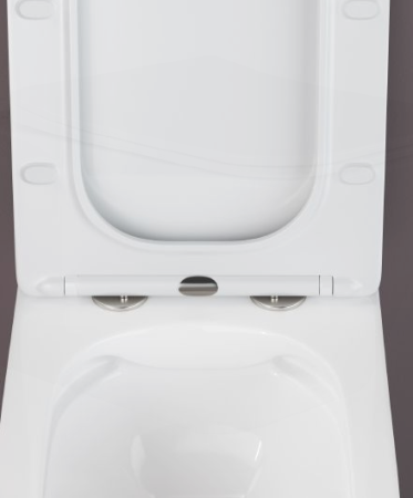 Унитаз подвесной Ceramica Nova Metric Rimless CN3007 с микролифтом, безободковый 