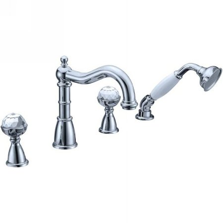 Смеситель на борт ванны Boheme Brillante 393 Хром 