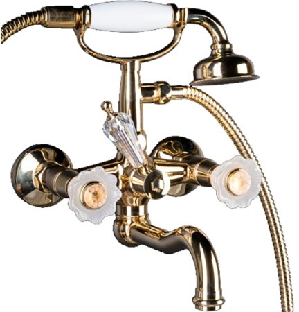 Смеситель для ванны Boheme Camelia 293 Золото 