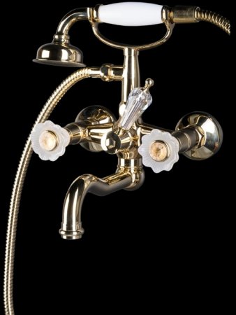 Смеситель для ванны Boheme Camelia 293 Золото 