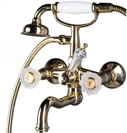 Смеситель для ванны Boheme Camelia 293 Золото 