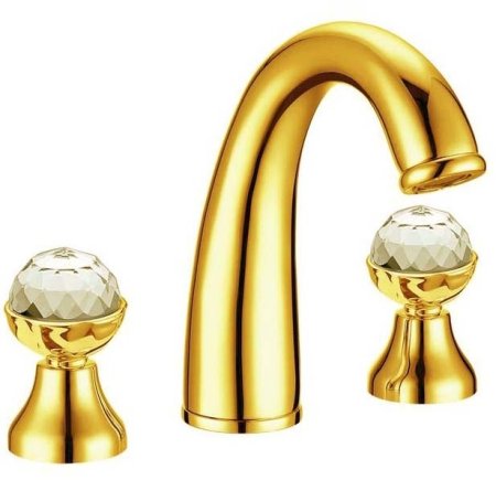 Смеситель для раковины Boheme Imperiale Presente 337 Золото 