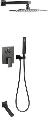 Душевая система ALMAes Eden TVZ-0817 Черная матовая 