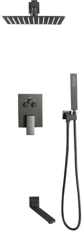 Душевая система ALMAes Eden TVZ-0817 Черная матовая 