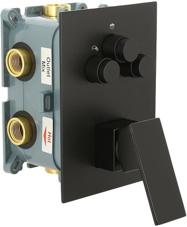 Душевая система ALMAes Eden TVZ-0817 Черная матовая 