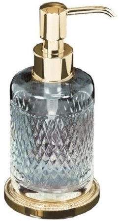 Дозатор для жидкого мыла Boheme Murano Cristal 10228 Золото 
