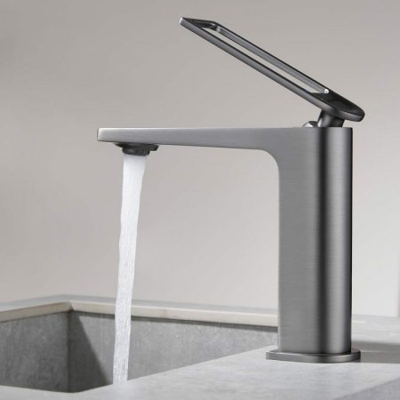 Смеситель для раковины Black&White Universe UK9901MG 9901MG Gun Metal 