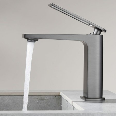 Смеситель для раковины Black&White Universe UK9901MG 9901MG Gun Metal 