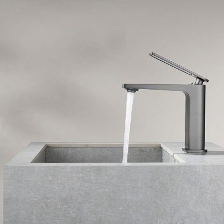 Смеситель для раковины Black&White Universe UK9901MG 9901MG Gun Metal 