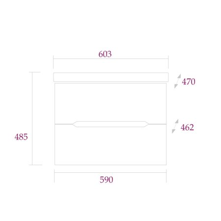 Тумба с раковиной Onika Айленд 60.13, белая 