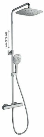 Душевая система Ravak 10  X070103 с термостатом Хром 