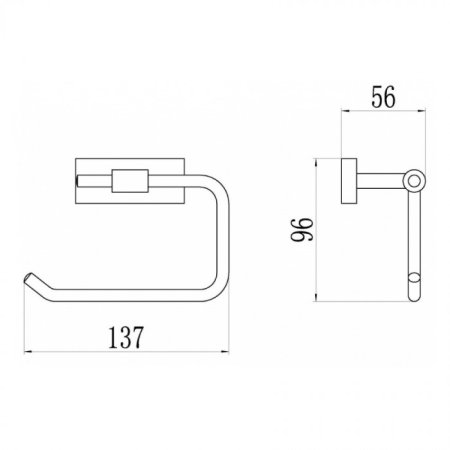 Бумагодержатель GANZER GZ88033-C Черный 
