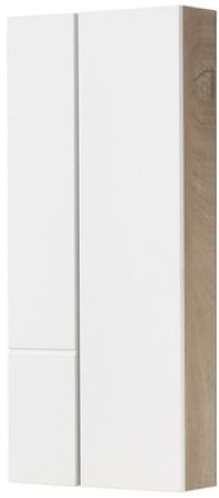 Подвесной шкаф Aquaton Мишель 43 1A244203MIX40 Дуб эндгрейн Белый 