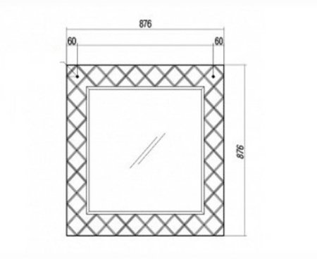 Зеркало Aquaton Венеция 88 1A155702VNL10 Белое 
