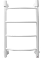 Полотенцесушитель электрический Energy H2 650x400 белый матовый, форма лесенка, скрытое/наружное подключение, 650мм x 434мм