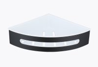 Полка для ванной комнаты угловая Raglo R340.01.06, черный