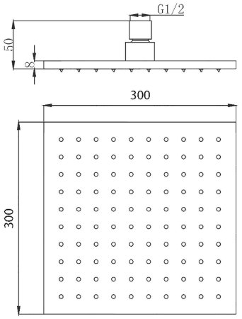 Верхний душ Migliore Palermo 29670 Золото 