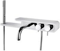 Смеситель для ванны Paini Pad PDCR100B0 Хром Белый