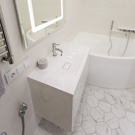 Смеситель для ванны Paini Pad PDCR100B0 Хром Белый 