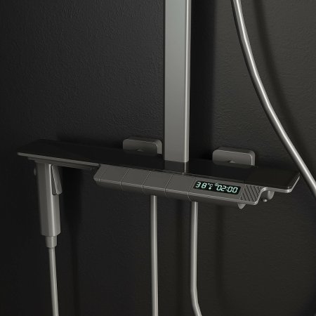 Душевая система RGW Shower Panels SP-35Gr 51140135-11 с термостатом Серая 