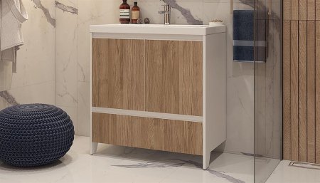 Тумба с раковиной напольная VELVEX Klaufs 80.2D.1Y-617.216 