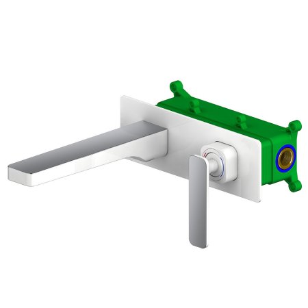 Смеситель Timo Torne 4371/00-16SM для раковины, с внутренней частью, хром/белый 